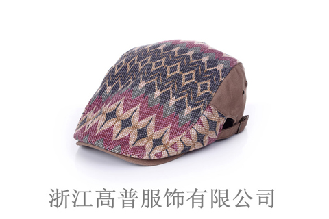 男士鴨舌帽，樣帽圖由江浙滬帽子工廠提供